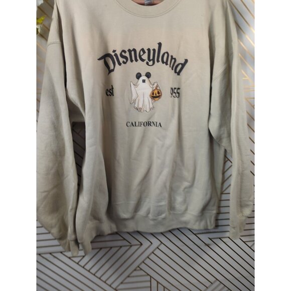 Disneyland Est 1955 Women's California Ghost Mickey Mouse Gildan Sweatshirt XL - Picture 3 of 9